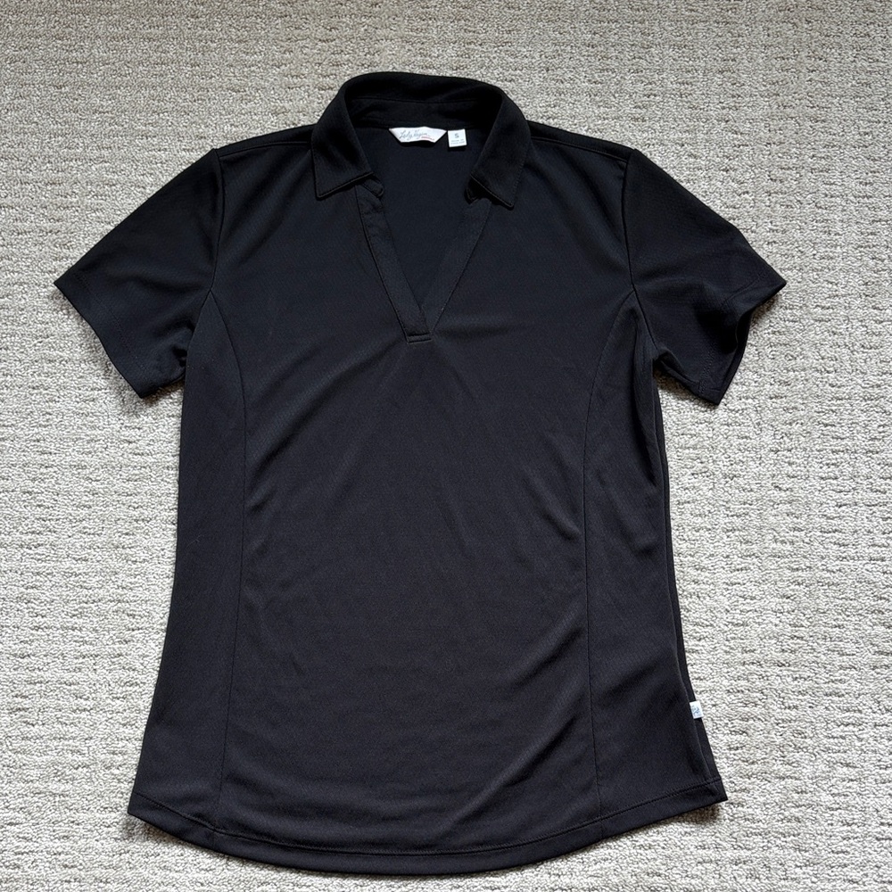 Lady Hagen Black Short Sleeve Golf Polo Shirt. Size Small.
